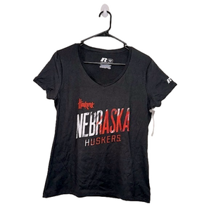 RUSSEL ATHLETIC Black Nebraska Huskers T-Shirt